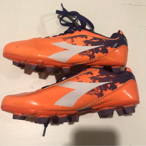 Diadora Soccer Shows Womens Size 8 Orange, Purple and White - Picture 5 of 9